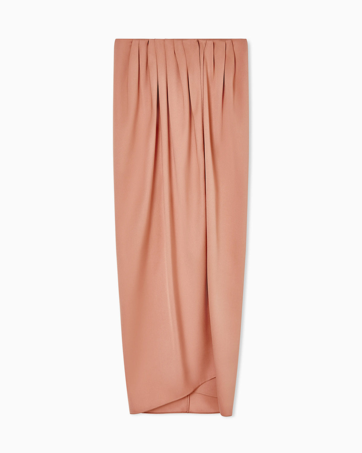 Long silk wrap skirt