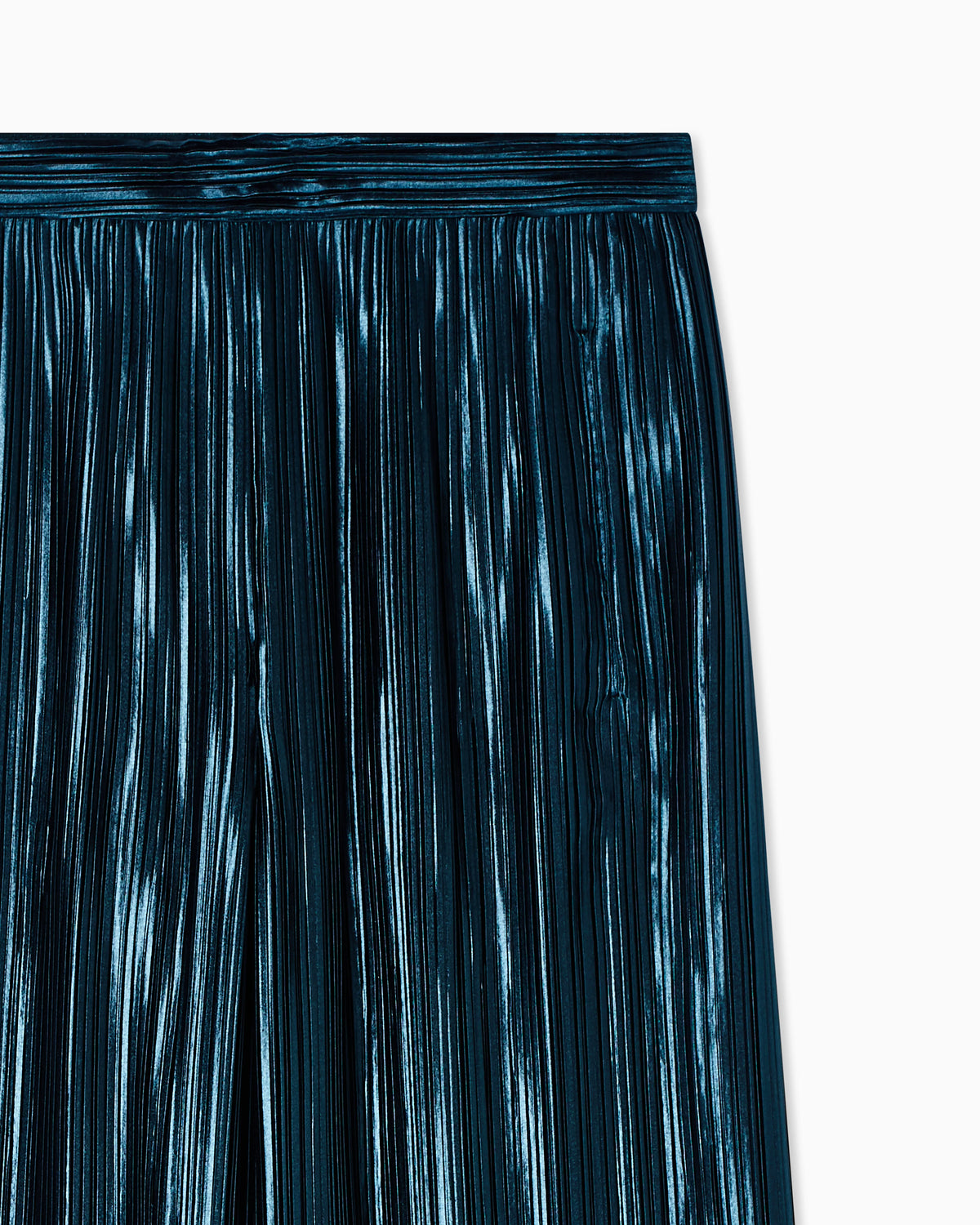 Pleated satin trousers