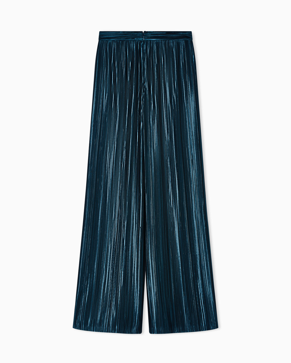 Pleated satin trousers