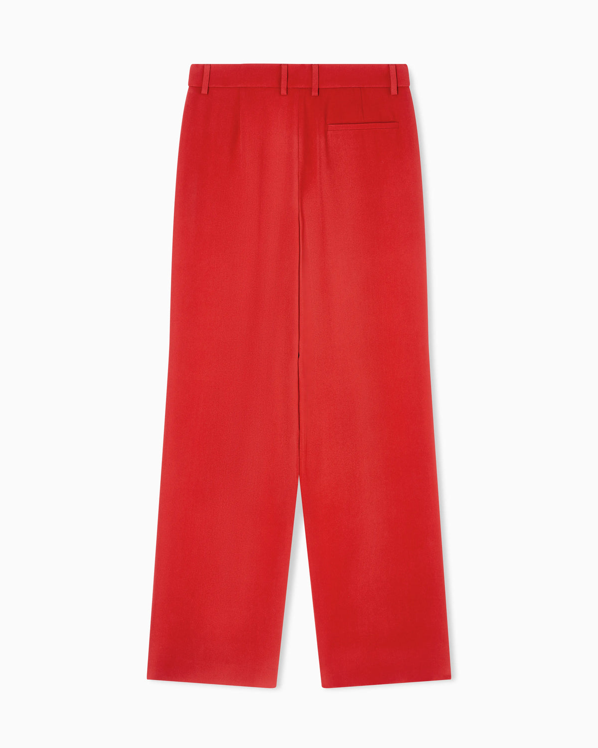 Single-pleat washed silk crêpe trousers
