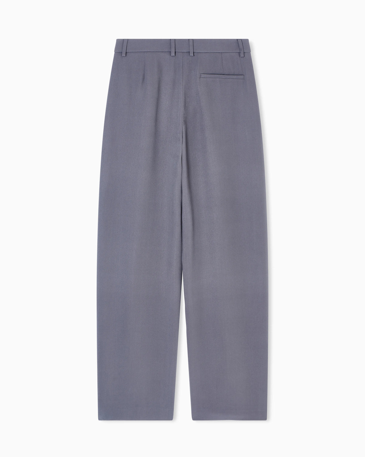 Single-pleat washed silk crêpe trousers