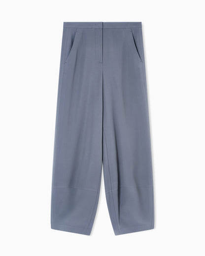 Wide-leg, technical-cady trousers