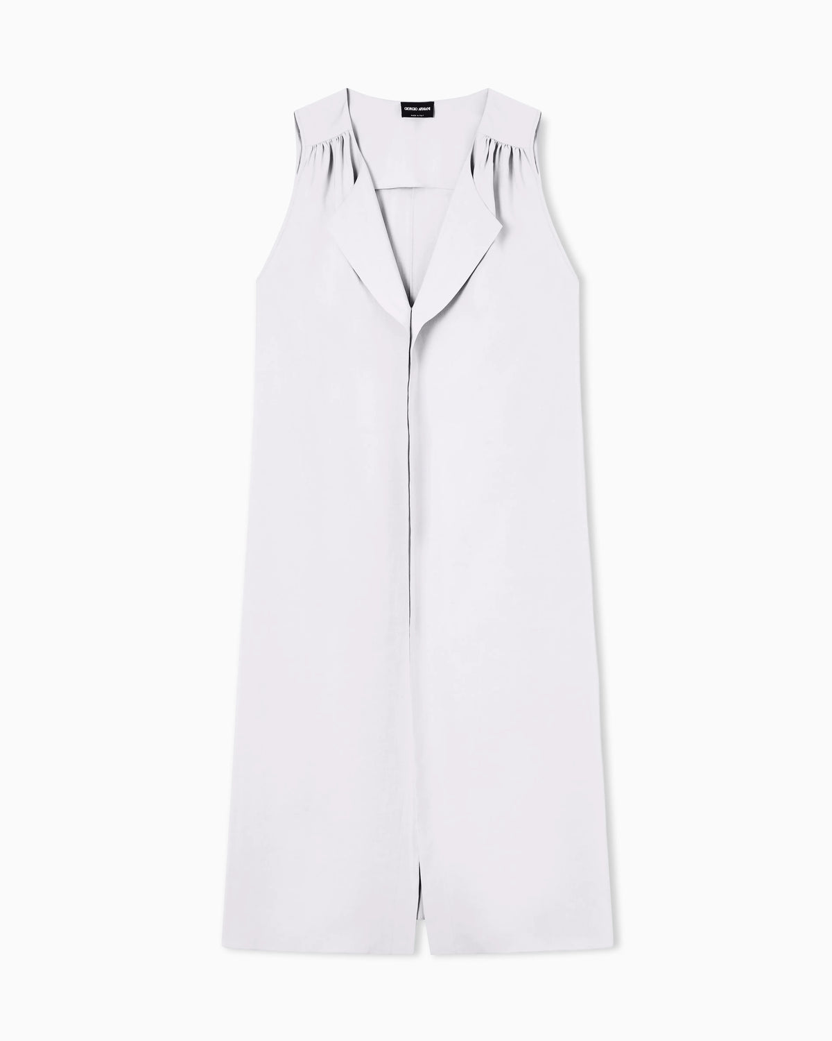 Technical silk shirt dress