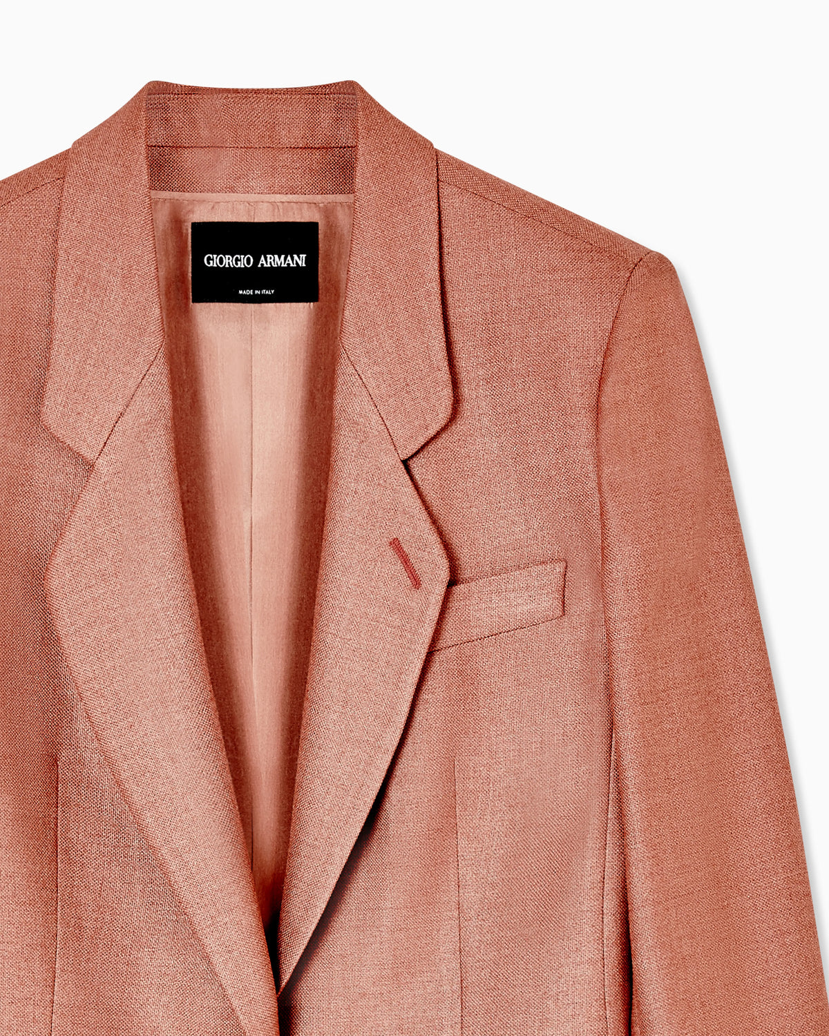 Silk and wool single-breasted jacket