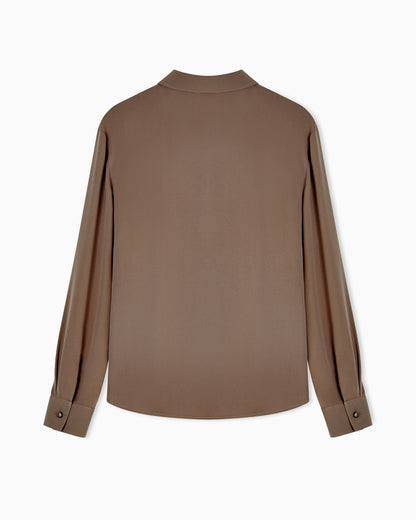 Triple silk georgette shirt