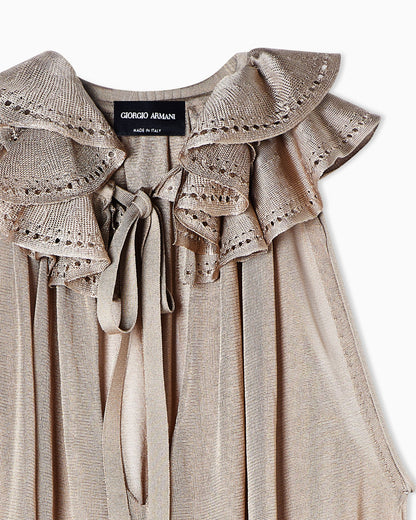Viscose top with ruffles