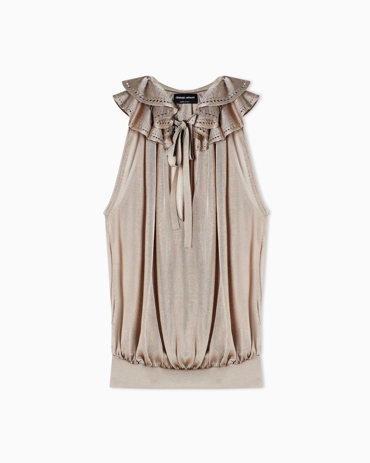 Viscose top with ruffles
