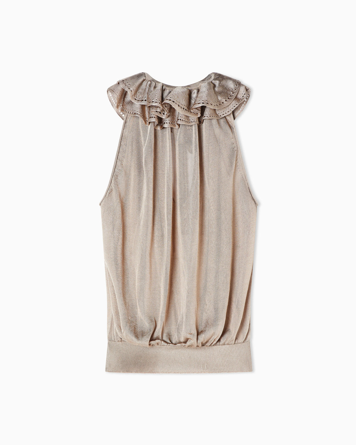 Viscose top with ruffles