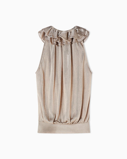 Viscose top with ruffles