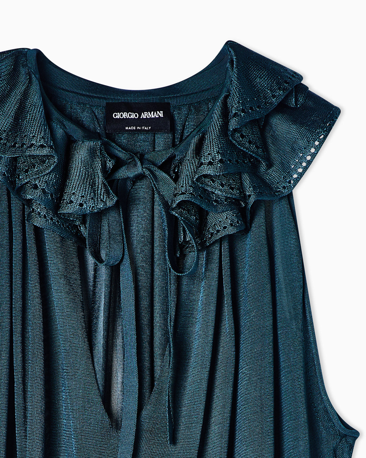 Viscose top with ruffles