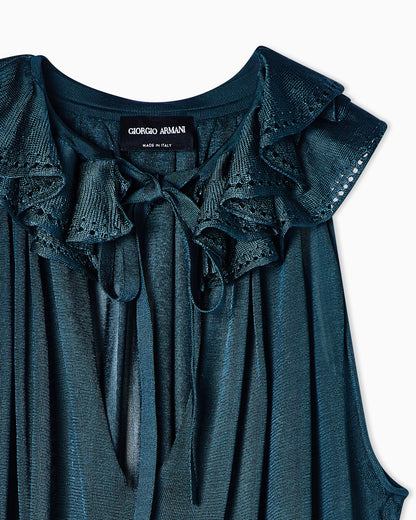 Viscose top with ruffles
