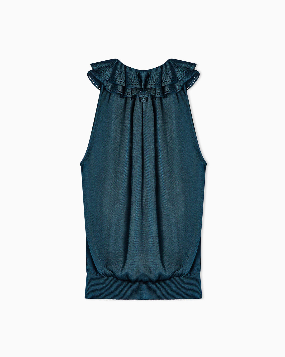Viscose top with ruffles