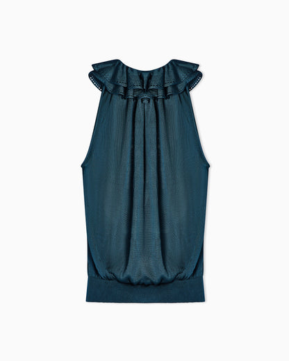 Viscose top with ruffles