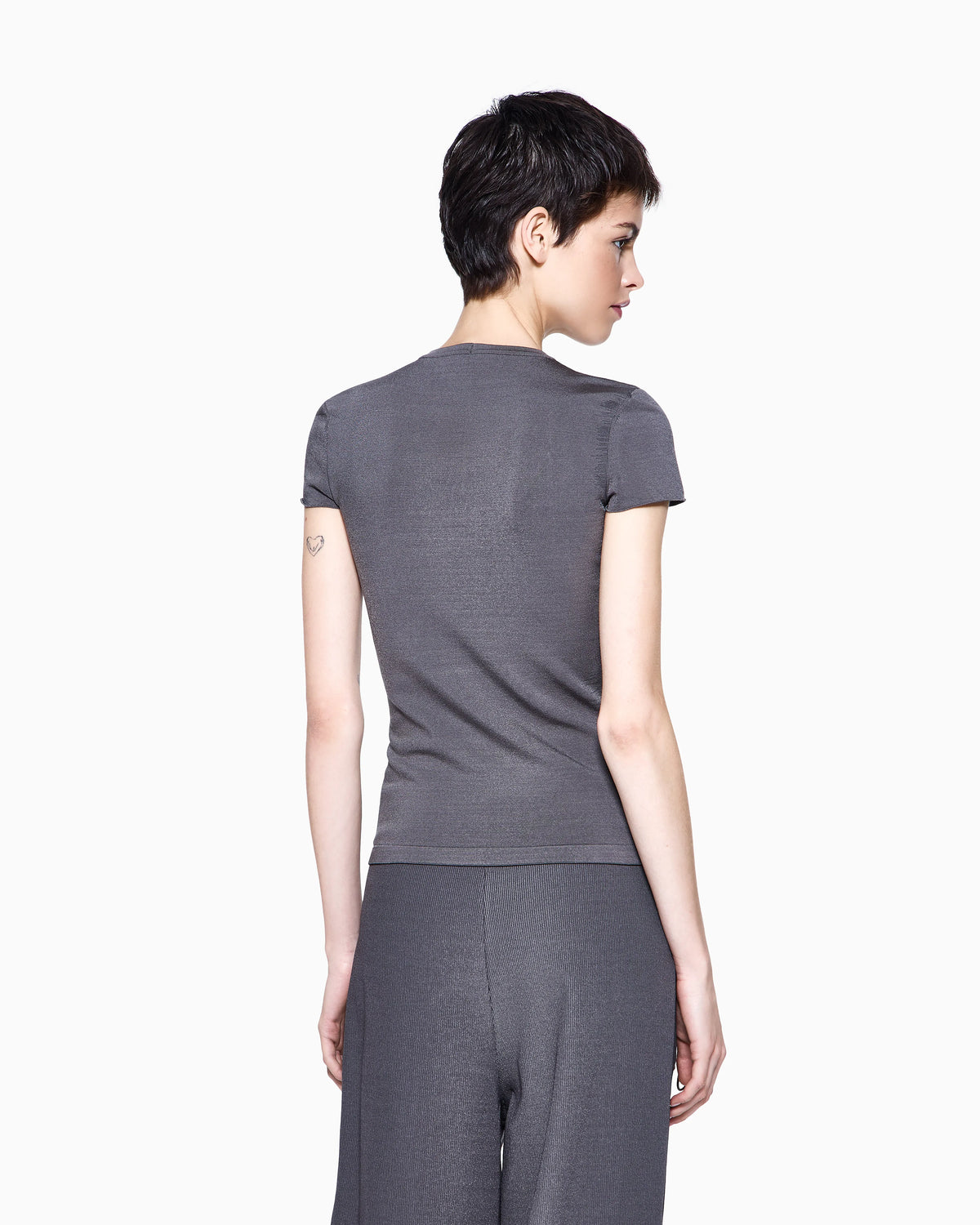 viscose crew-neck jumper