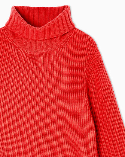Cashmere mock-neck jumper