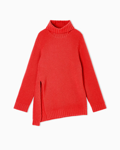 Cashmere mock-neck jumper