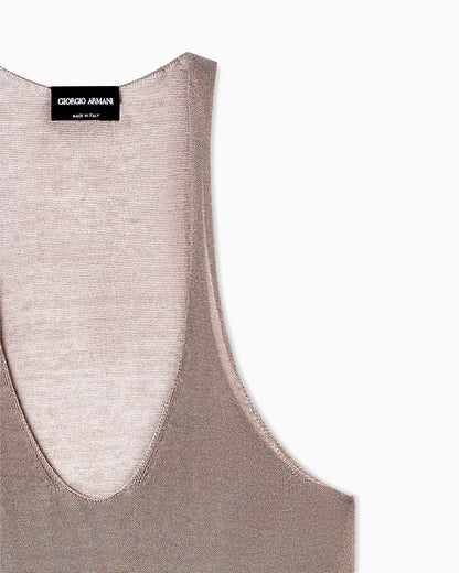 Viscose lurex top