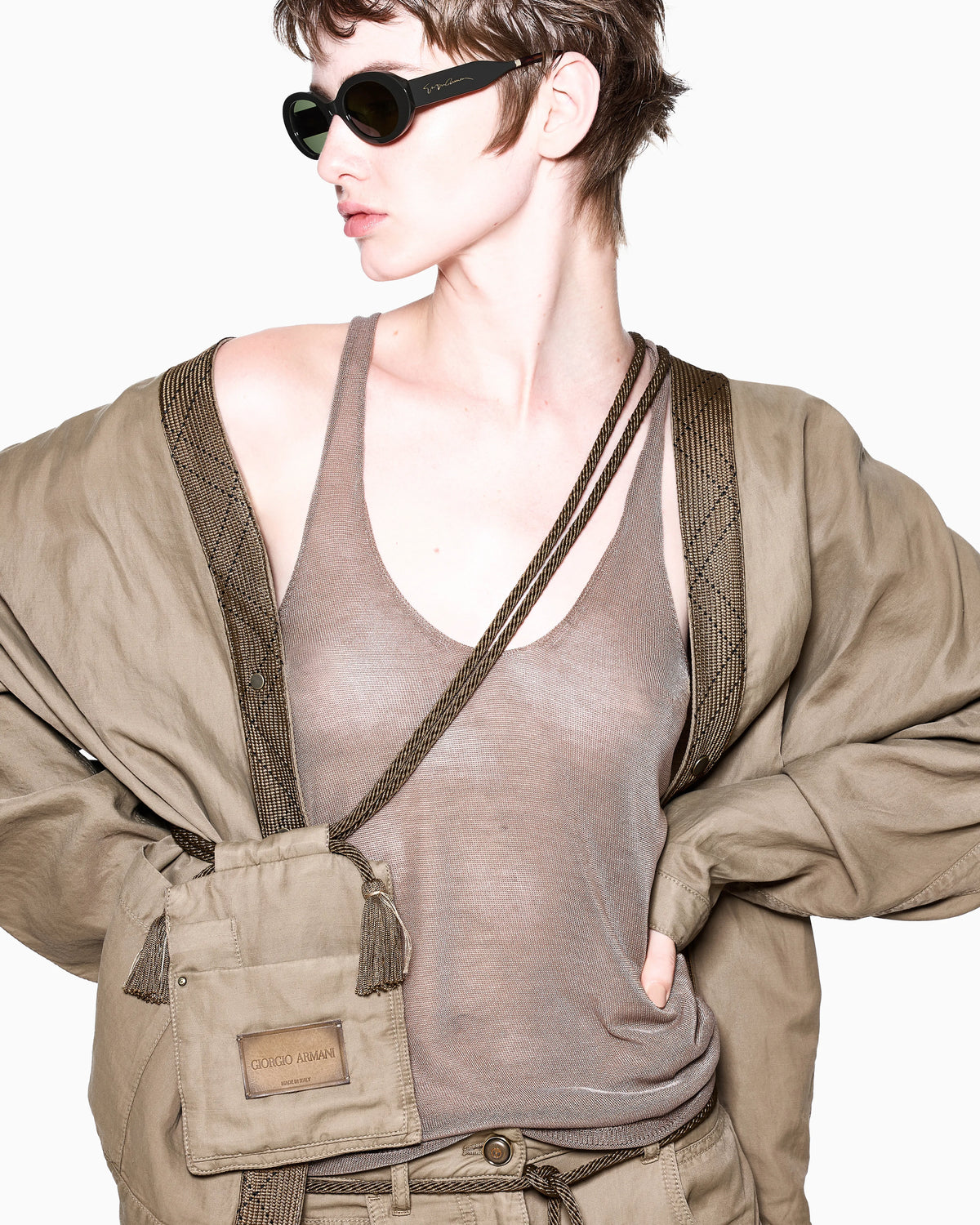 Viscose lurex top