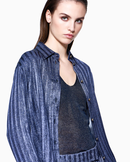 Viscose lurex top
