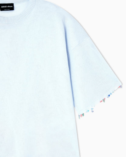 Silk and cotton T-shirt