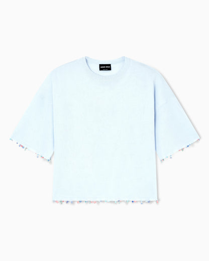 Silk and cotton T-shirt