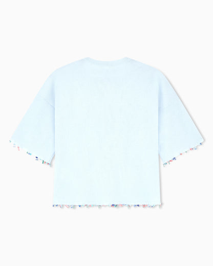 Silk and cotton T-shirt
