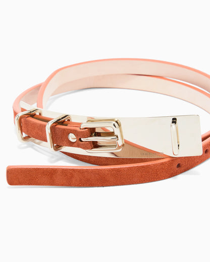 Suede belt