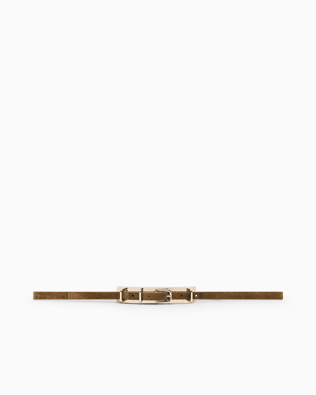 Suede belt