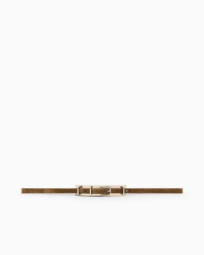 Suede belt