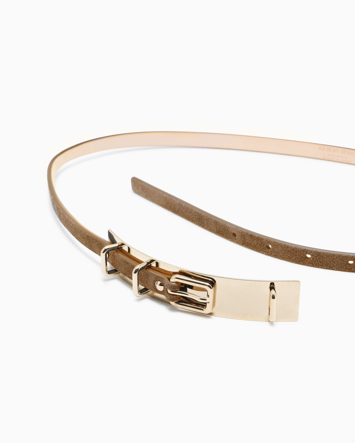 Suede belt