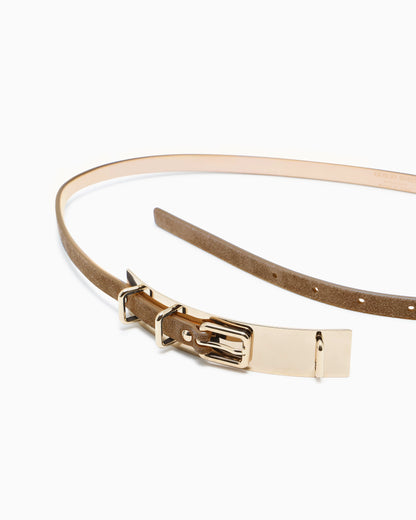 Suede belt