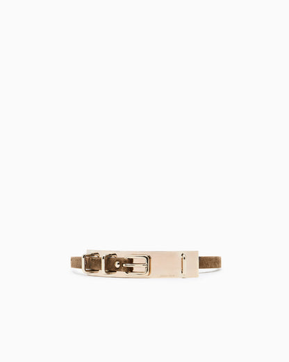 Suede belt