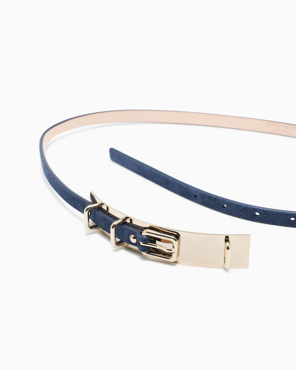 Suede belt