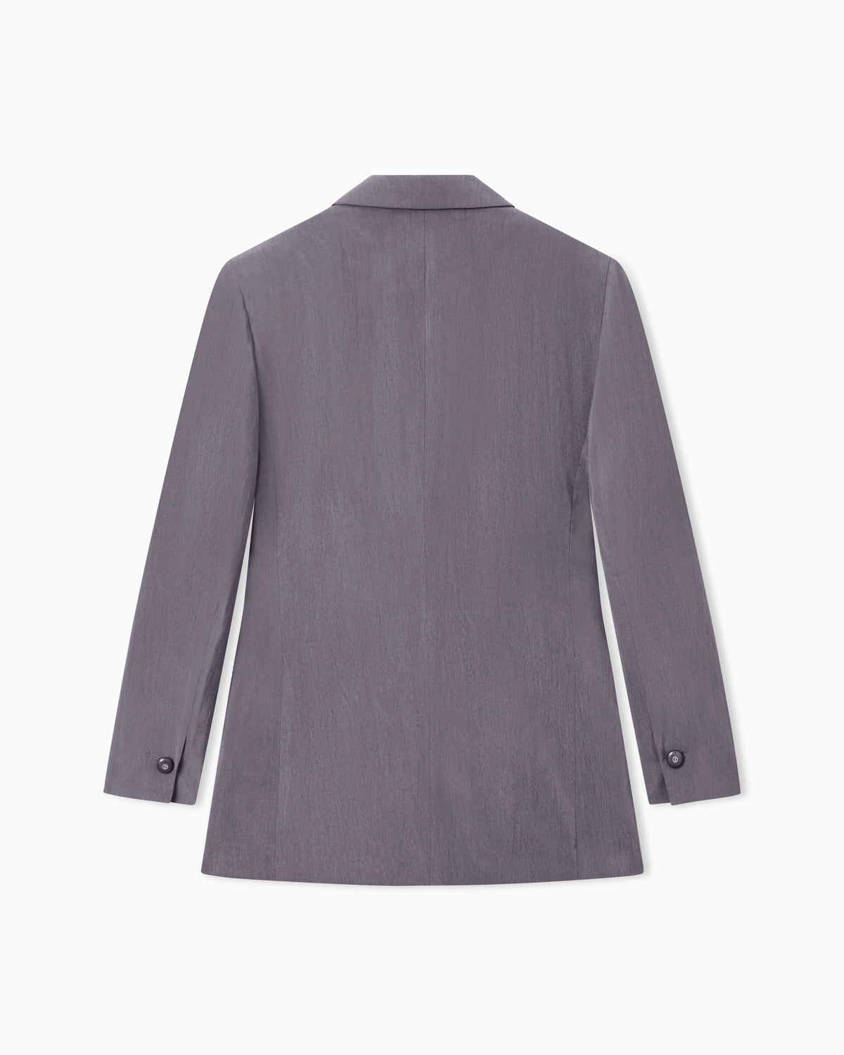 Washed silk double-breasted jacket