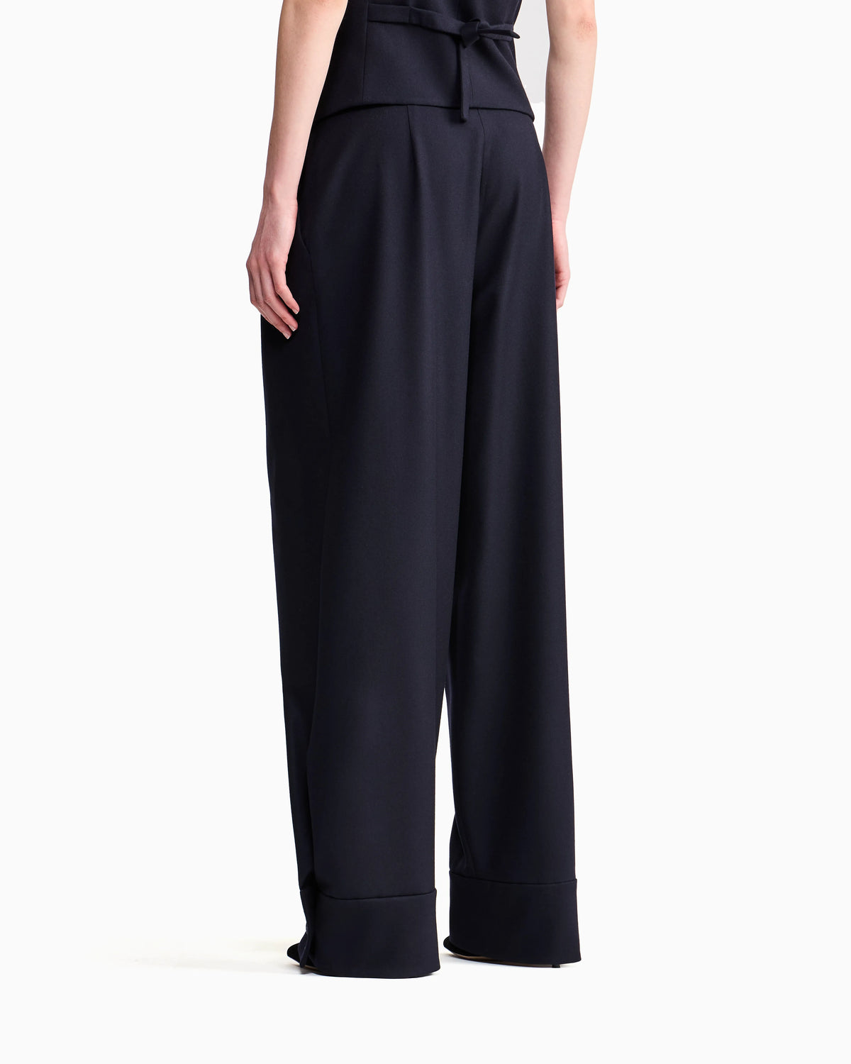 Giorgio Armani for Alanui pure virgin wool trousers with pleats