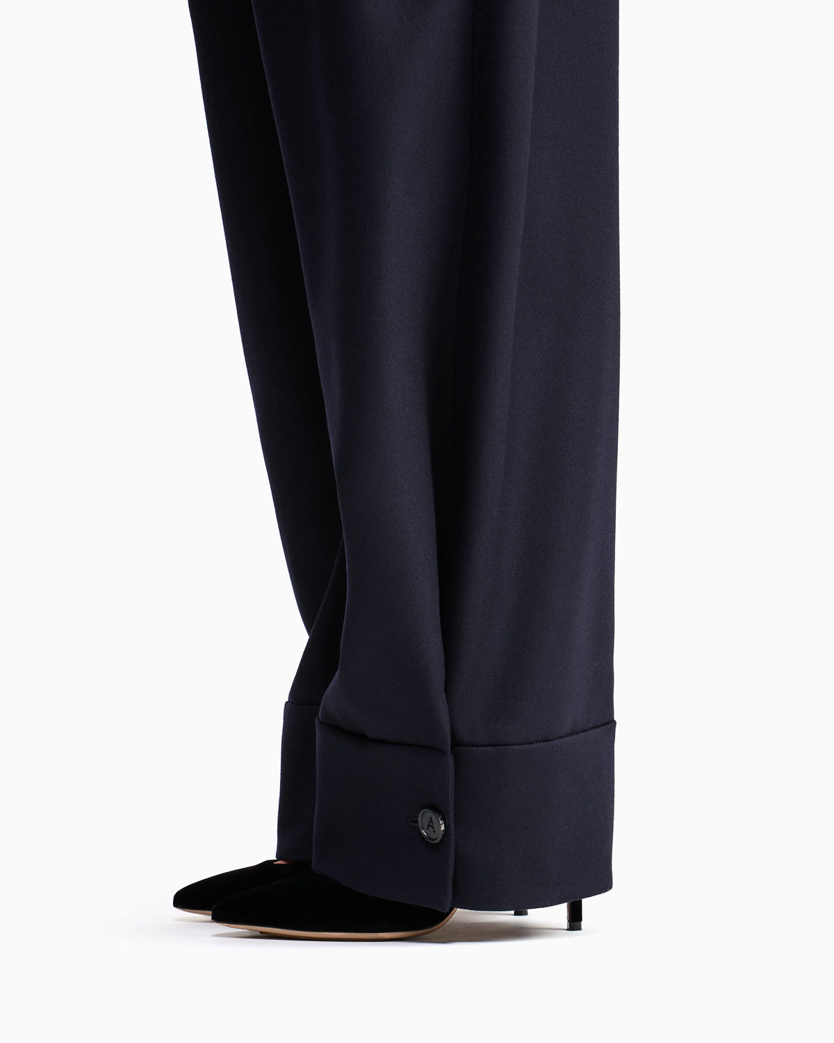 Giorgio Armani for Alanui pure virgin wool trousers with pleats