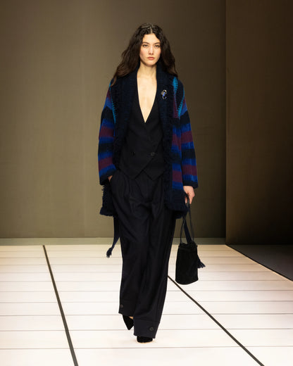Giorgio Armani for Alanui pure virgin wool trousers with pleats