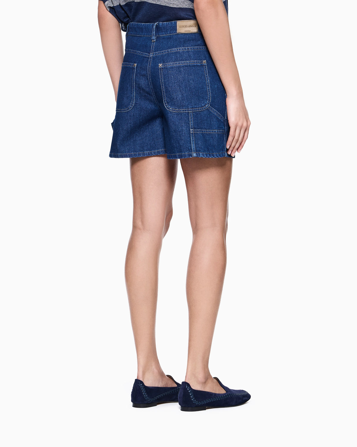 Shorts in stretch cotton denim Denim Collection