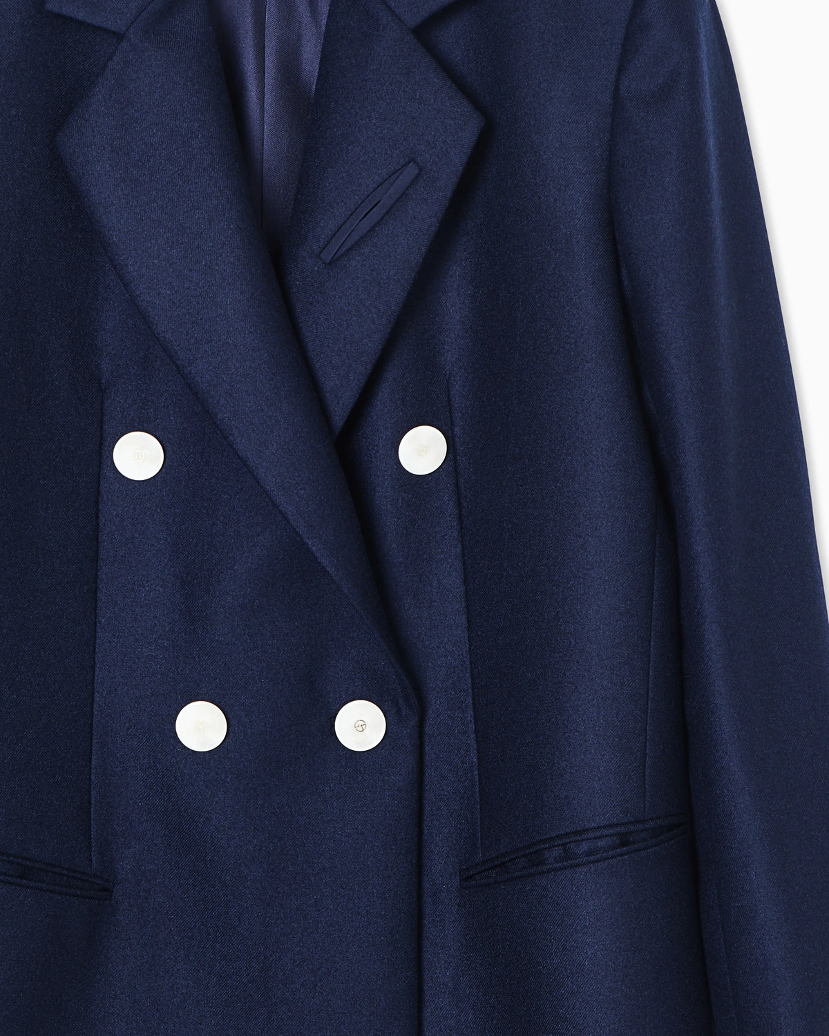Double-breasted jacket Icon in cashmere flannel
