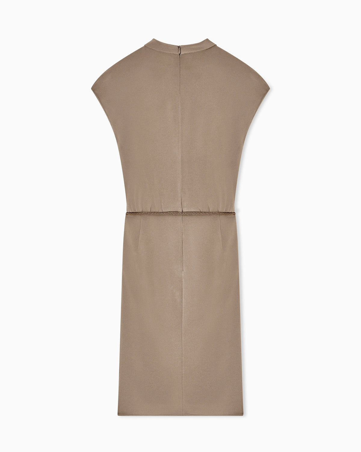 Dress in silk-blend crêpe