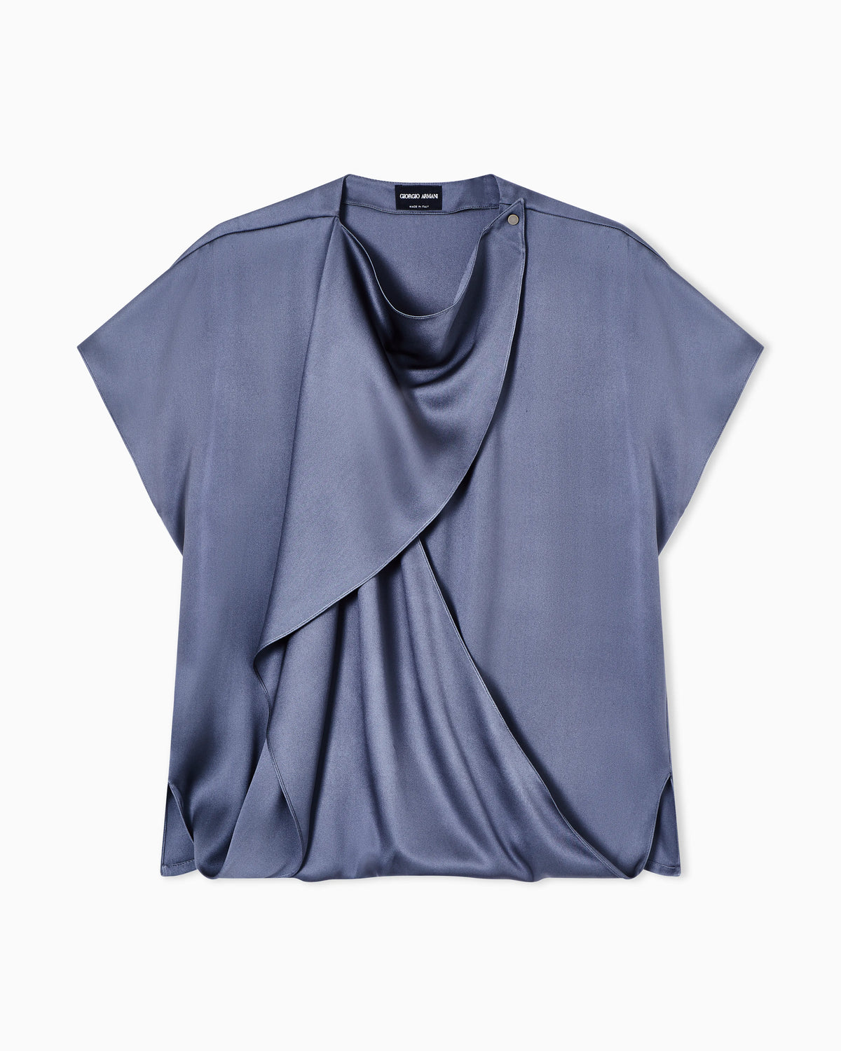 Blouse in double silk satin