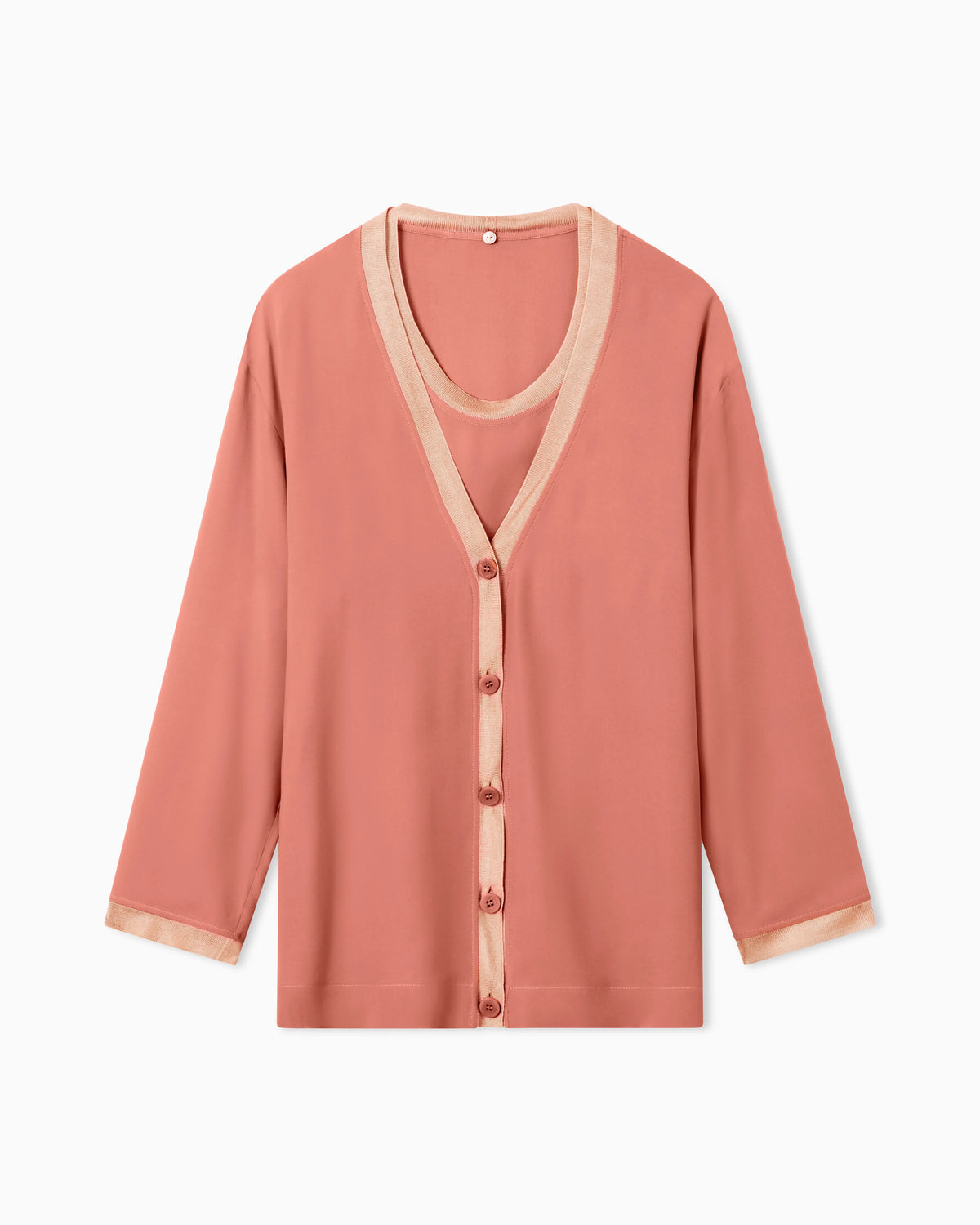 Twin-set in silk double georgette