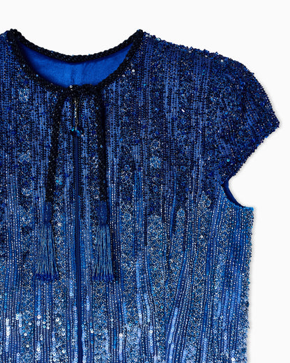 Fully embroidered short jacket