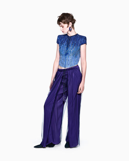 Fully embroidered short jacket
