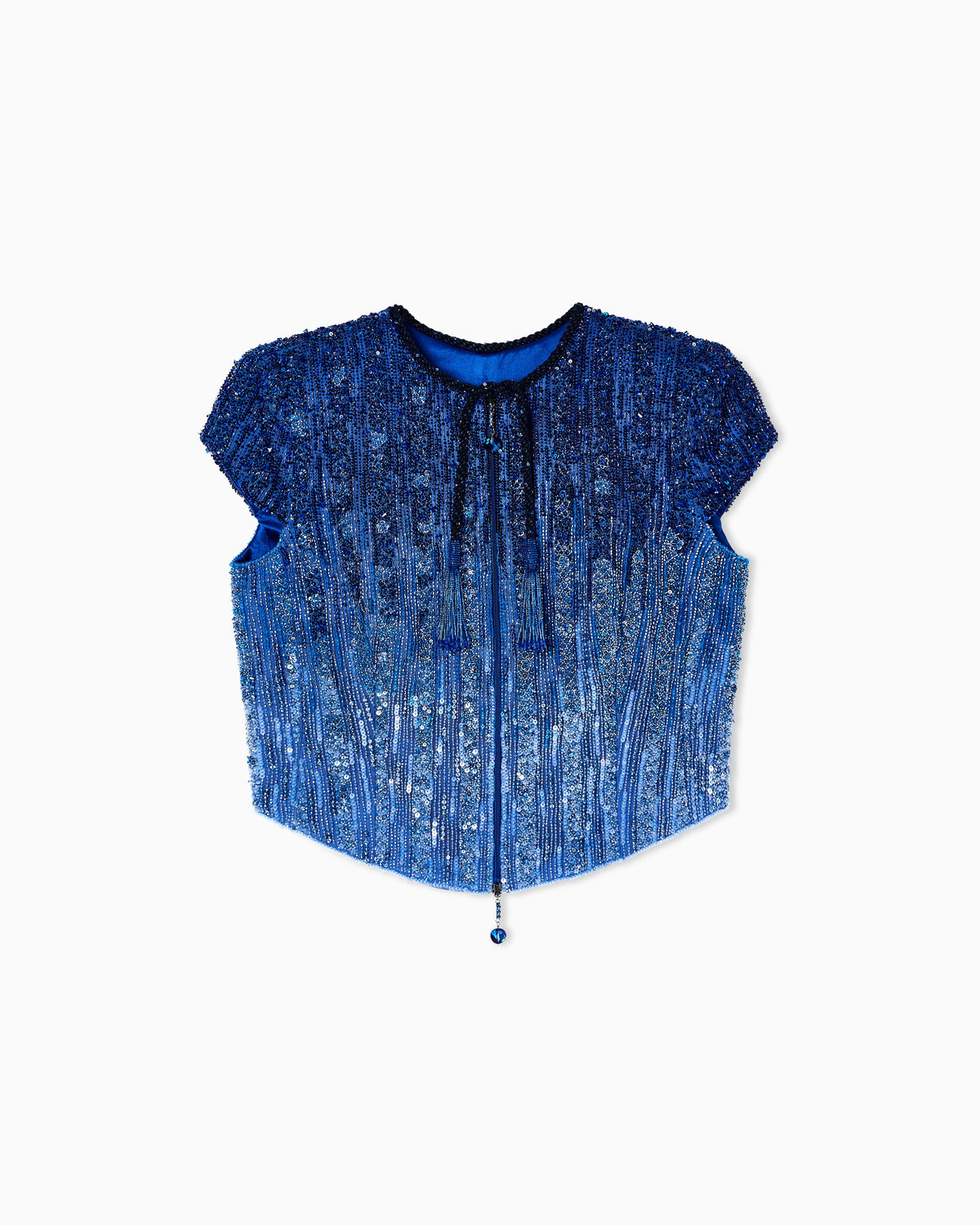 Fully embroidered short jacket