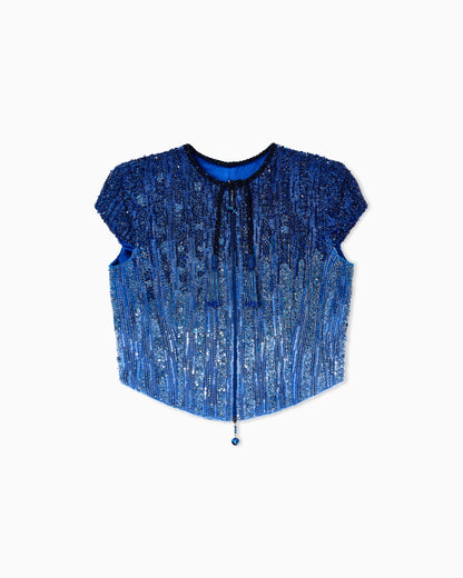Fully embroidered short jacket