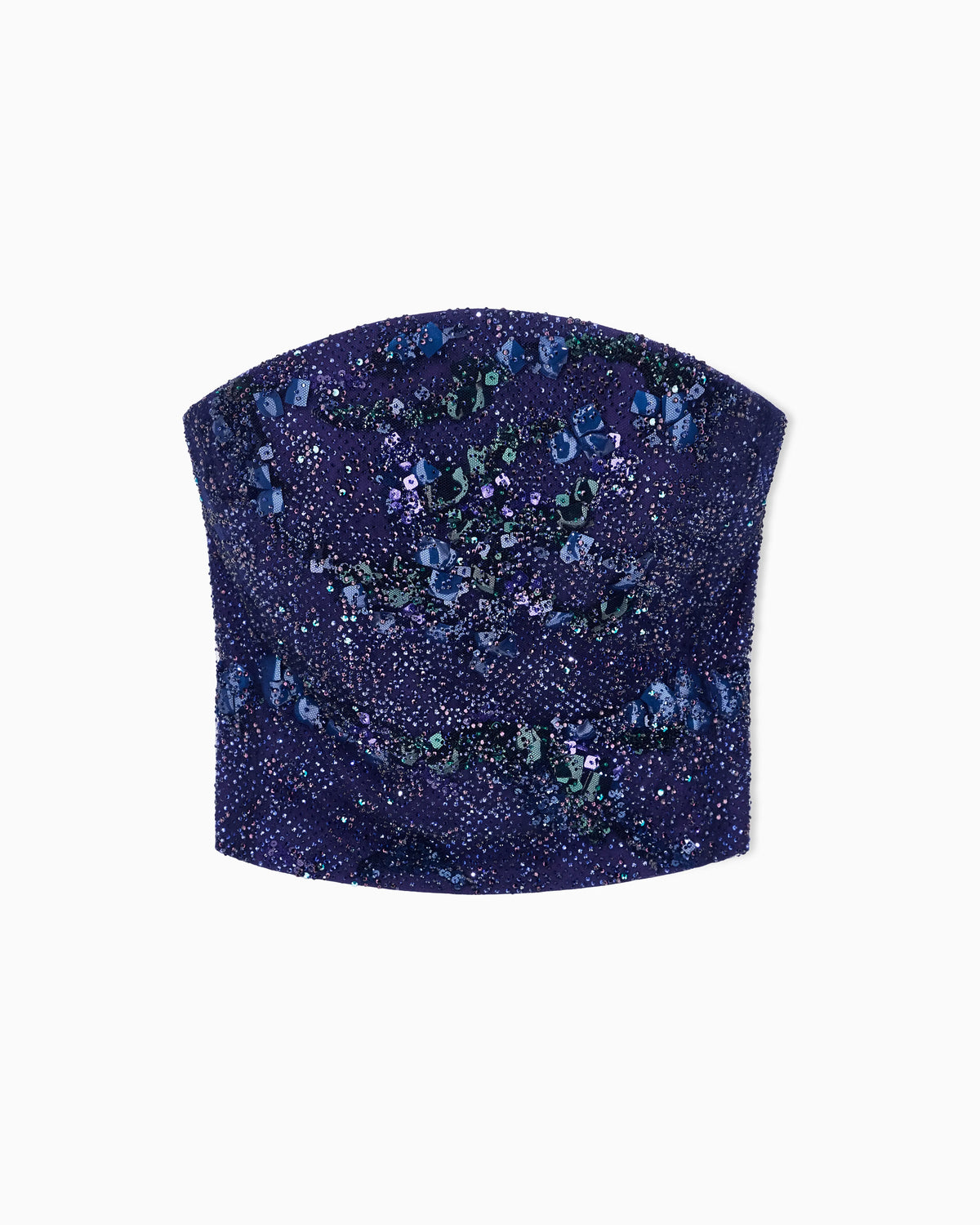 Embroidered bustier top