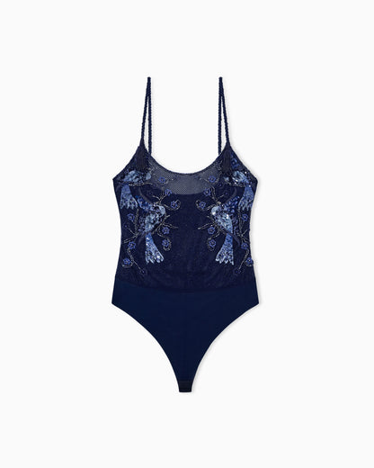 Embroidered bodysuit