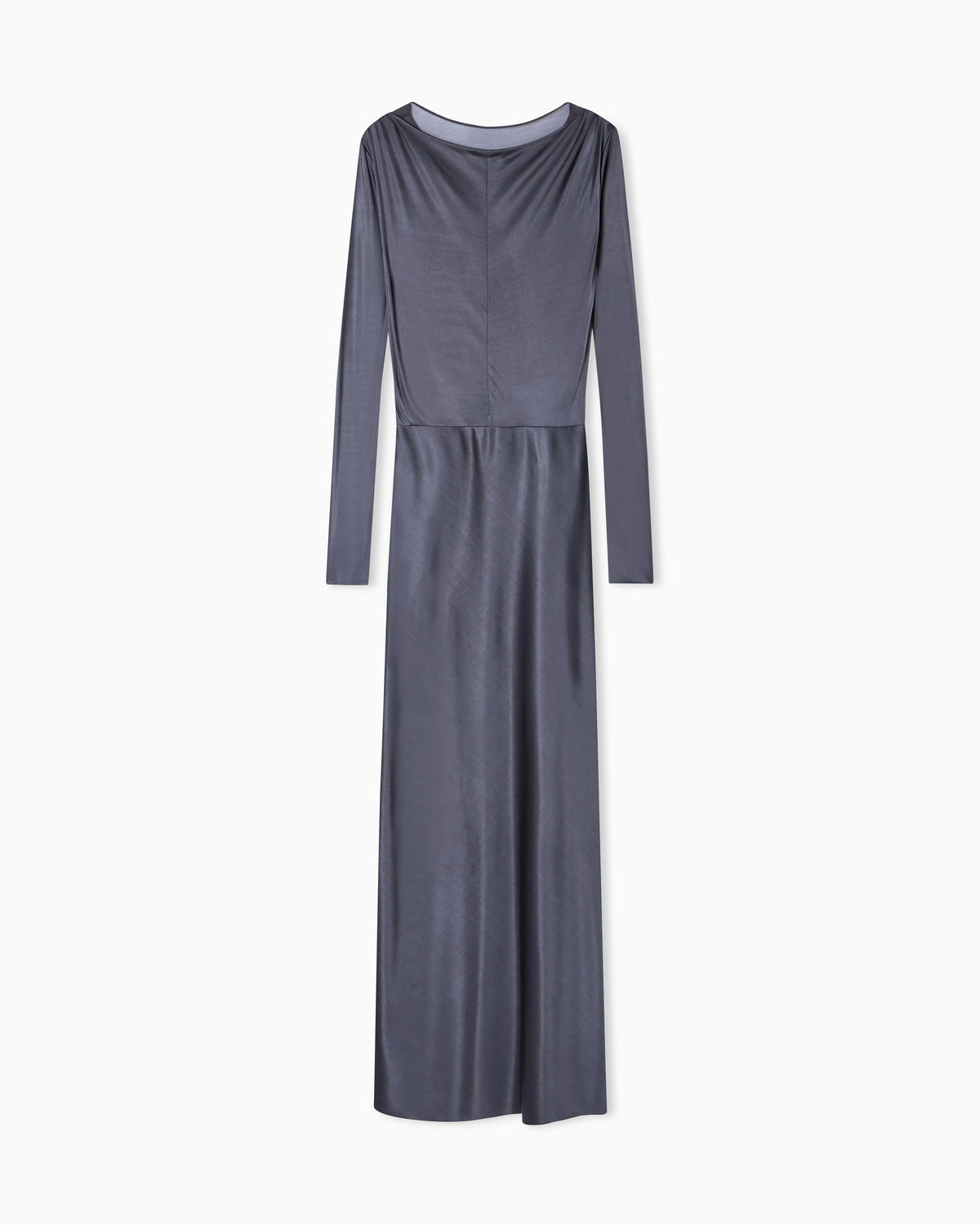 shiny viscose jersey long dress