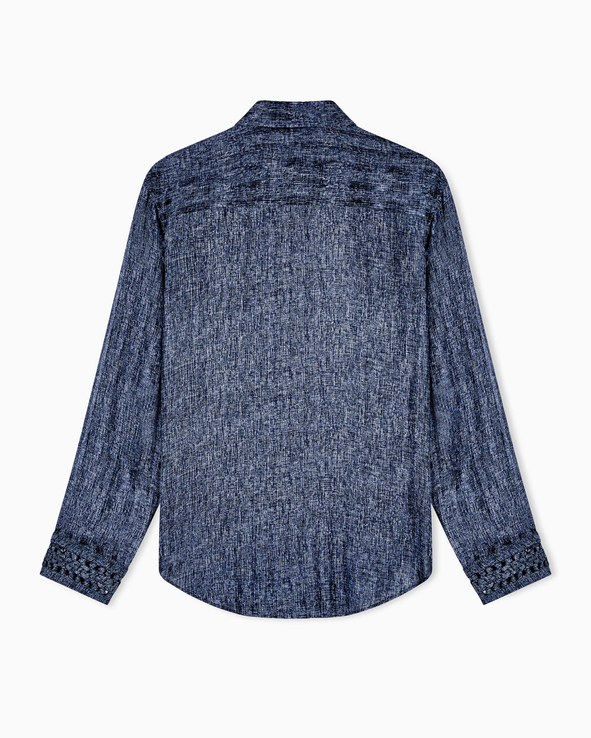 Denim-print silk shirt Denim Collection